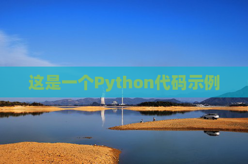 这是一个Python代码示例